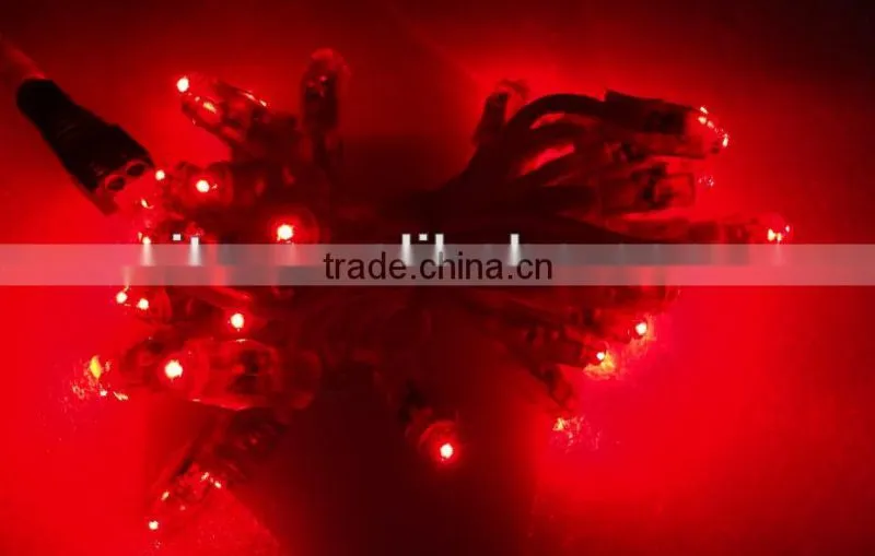 GREEN color led 12mm node,through-hole type,injection made,IP65 rated;DC5V input;0.1W;50pcs a string