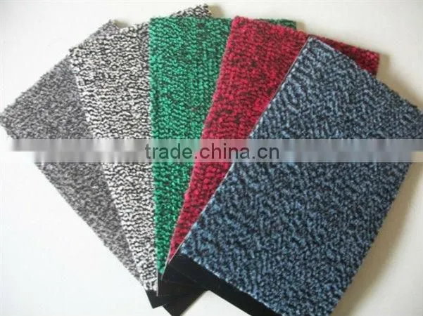 Tufted cut pile anti slip carpet
