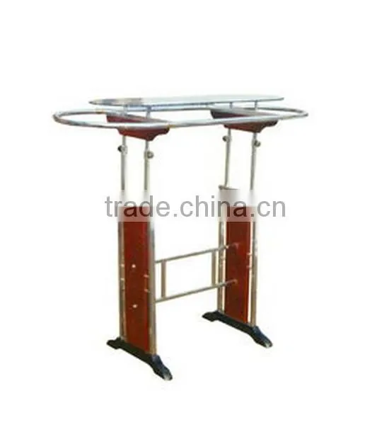 stainless steel cloth shop display stand display racks on hot sale