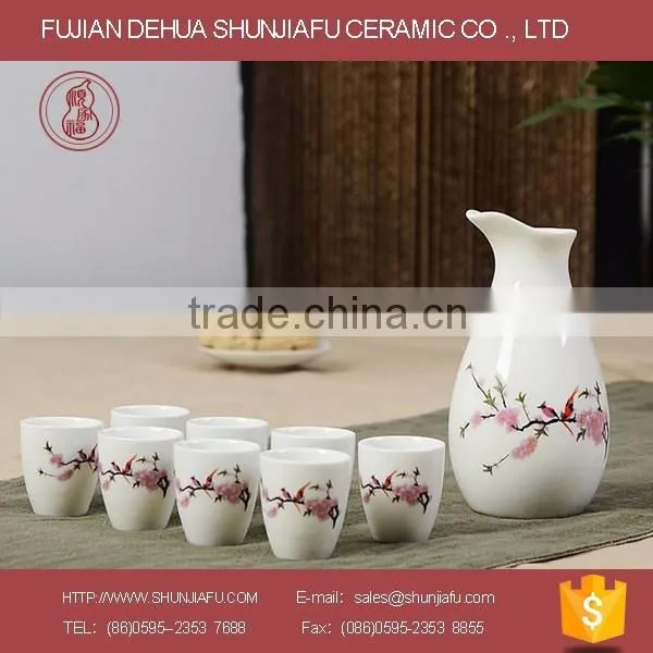Hot Sale Ceramic Wine Set, Korea/Japanese Sake Set