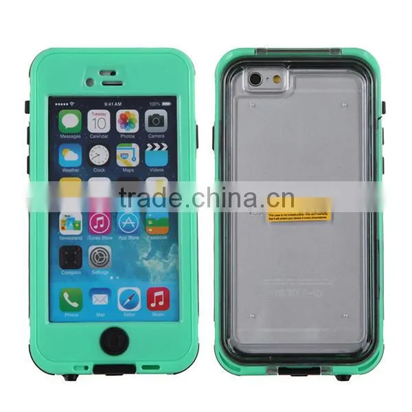 For iPhone6 Waterproof Case Cover With Home Button Green