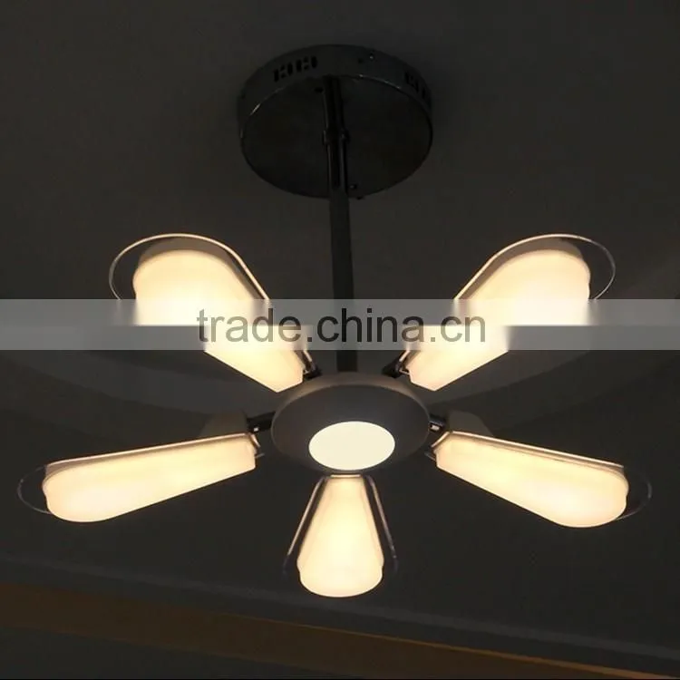 33W CCT Adjustable Retractable Fan Shape LED Ceiling Pendant Lamp with CE-LVD/EMC/RoHS/ Photo-Biological safety