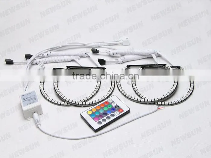 Color changing angel eyes for bmw E36,E38,E39, E46, high quality RGN angel eyes with projector