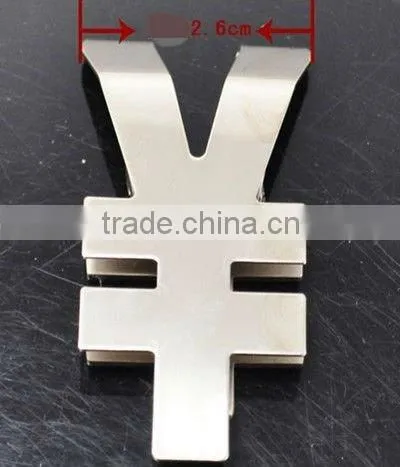 custom cool stainless steel money clip ,fashion stainless steel money clips