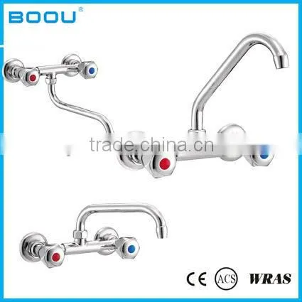 economic double handle basin faucet