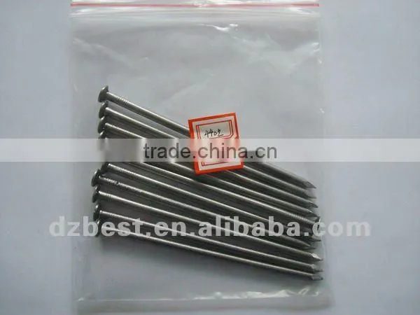 Iron polished common nails with smooth shank