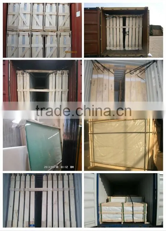 2-19mm clear tempered glass in factory