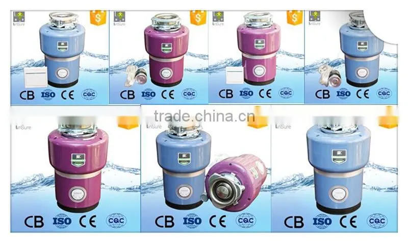CE certificated Food Waste Garburator / Food Waste Disposal Machine For Kitchen Appliances