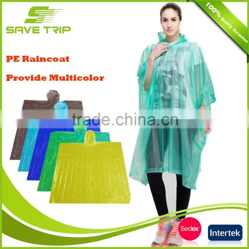 Rainponcho Various kind of material PE/PEVA/EVA/PVC/Polyester/Nylon rain coat