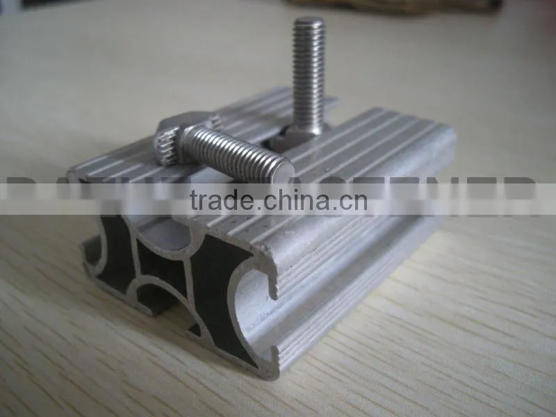 Thin step T bolt with Al-groove