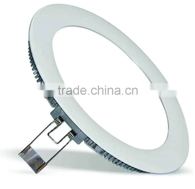 super slim 160mm cut out 12w LED Round Panel Light office with PC fireprof material for innovative lighting