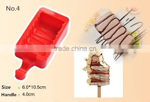 2016 Hot summer gadget silicone Popsicle mold,cute ice cream tools