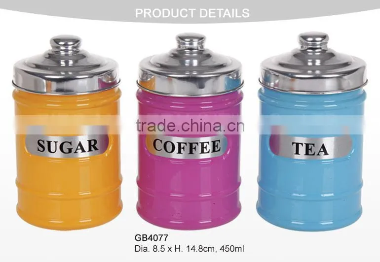 Hot Sale Small Decorative Glass Candy jars Tea Jar