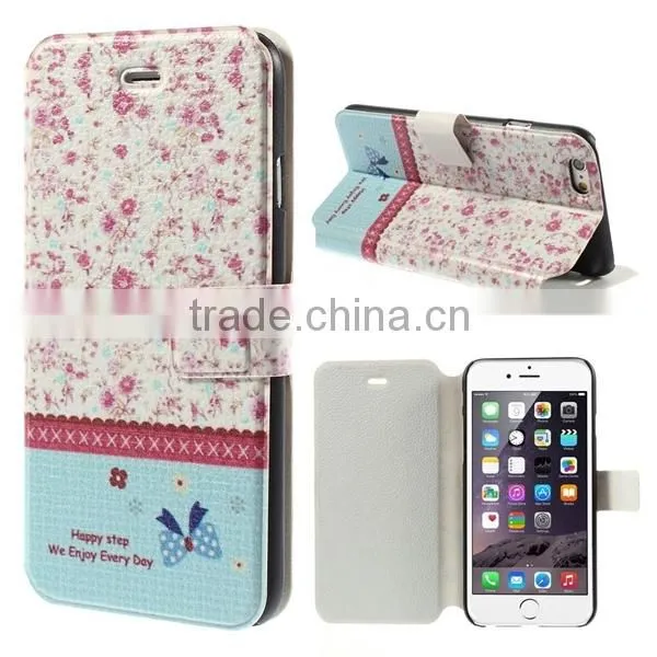 new arrival leather case for iphone6 Wallet Card Holder PU Leather Flip Case Cover For iPhone 6