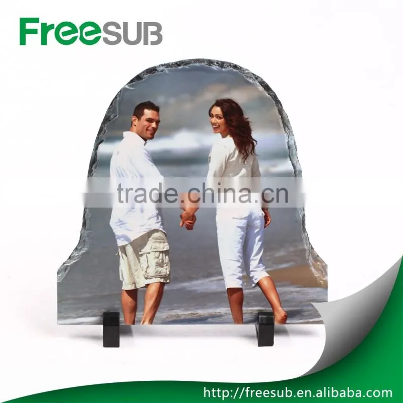 Wholesale DIY customed L40*H25*W0.9CM blank clock painting sublimation stone plaque