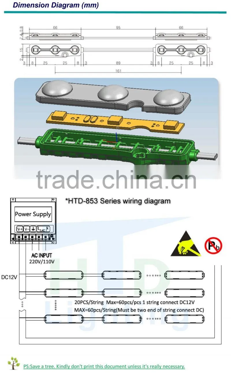 2016 new design with samsung led module hot sale