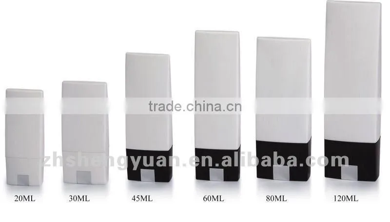 cap down type of cosmetics plastic BB cream bottle