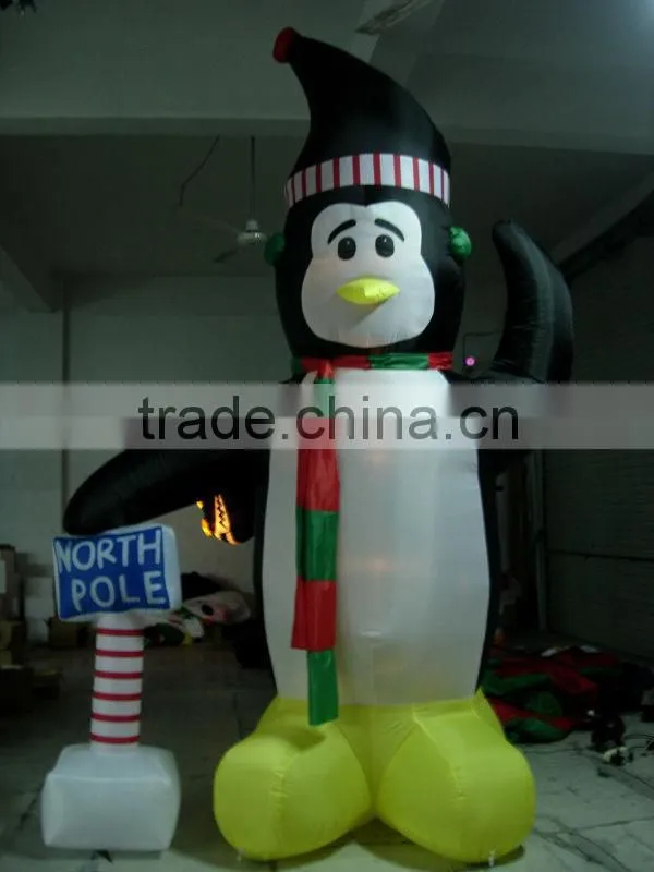 Inflatable Christmas penguin