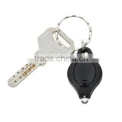 portable mini led torch with keychain