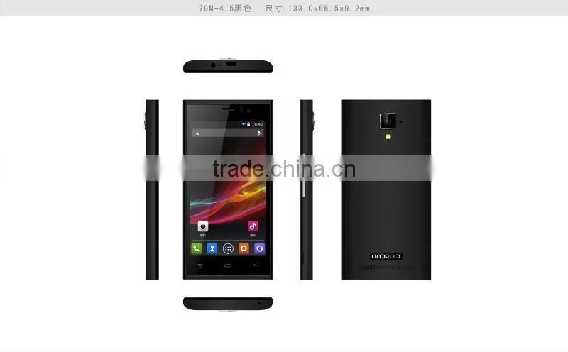 wholesale 3G smart phone ZOYO ZP450 with Android 4.4 MTK6582 Quad core 1.3GhZ 512MB+4GB