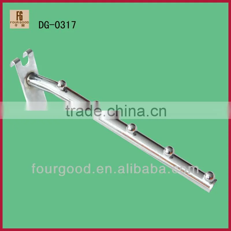 garments shop metal disply hook fix on wall panel