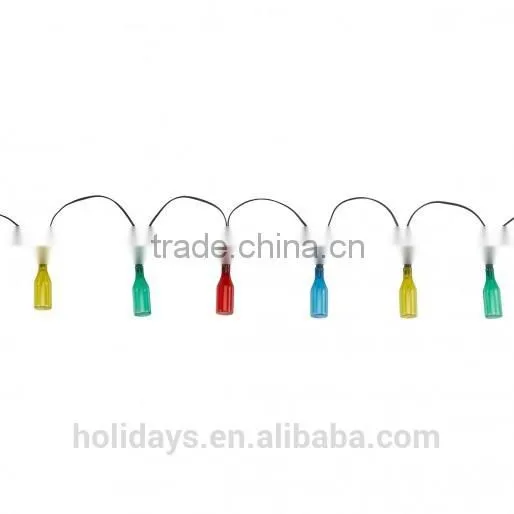 3M 16 Multi Colour LED Garden Bottle String Solar Lights