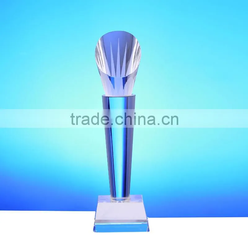 2015 Basketball Glass Crystal Trophy Wholesale