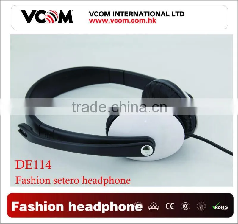 noise canceling headphone with built-in microphone for computer mobile phones