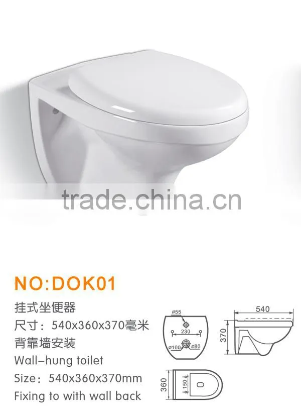 Ceramic hot sale washdown wall hung toilet