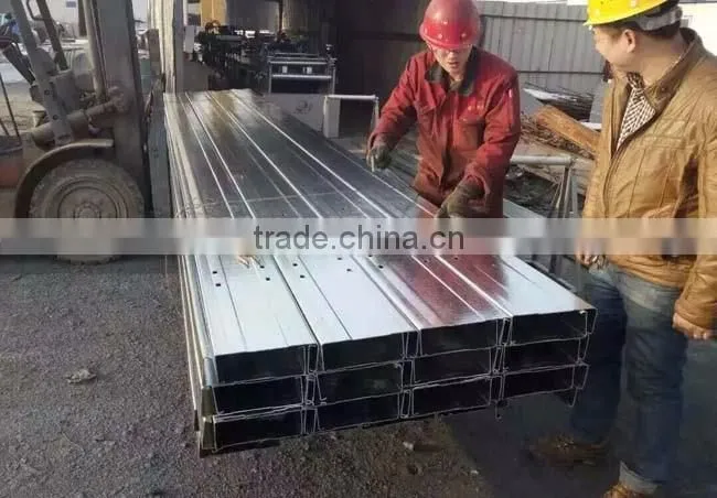 Cold-Formed Machinery for C Purlin, C Purlin Cold Roll Forming Machinery with Punching Holes