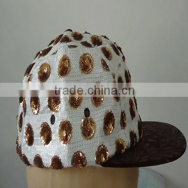 supply Denim 5 panel hats sequins 5 panel hats Golden Cream