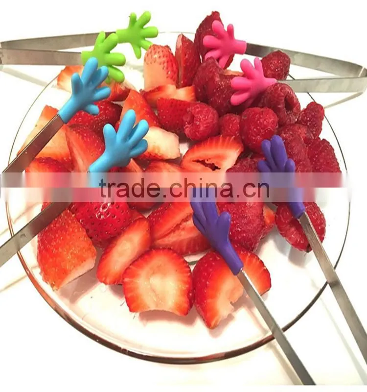Innovational design unique fancy small lovely food tongs China