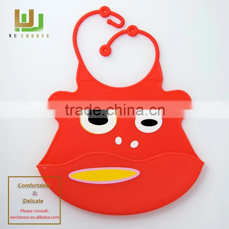 Wholesale Custom fancy cute soft baby drool bib waterproof silicone baby bib baby lunch bibs