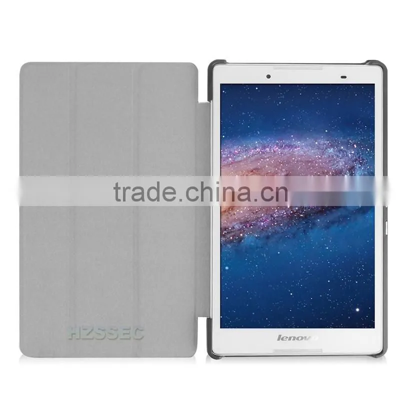New arrival tablet cover leather case for Lenovo Tab 2 A8-50F folding leather stand flip case