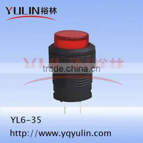 YL6-34 16mm square push button mini switch on off 1a
