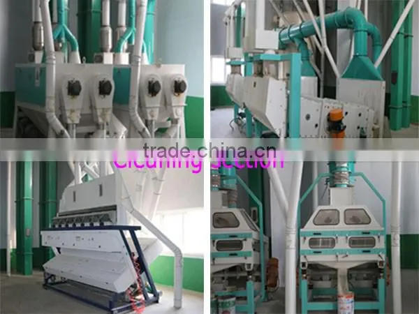 Steel Structural Wheat Flour Mill Complete Plant 50 Ton Per Day