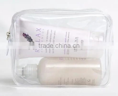 2014 new arrival personized thick clear soft pvc pouch bag for sale