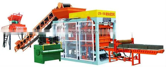 Professional manufactory QT6-15B Automatically concrete block making machines China product