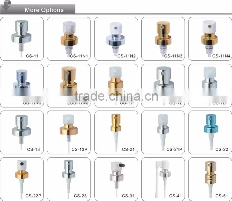Aluminum fine mist pump sprayer with screen printing