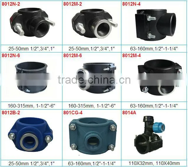 PP hose pipe saddle clamp