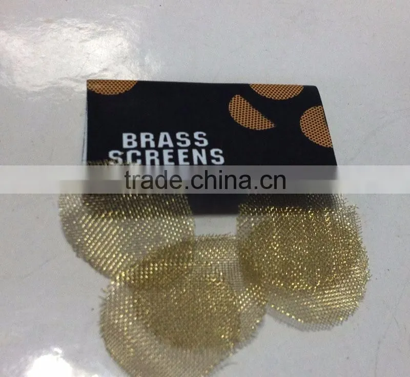 100 Brass Tobacco Pipe Bowl Screens - 3/4" (.75) For Smoking Pipes