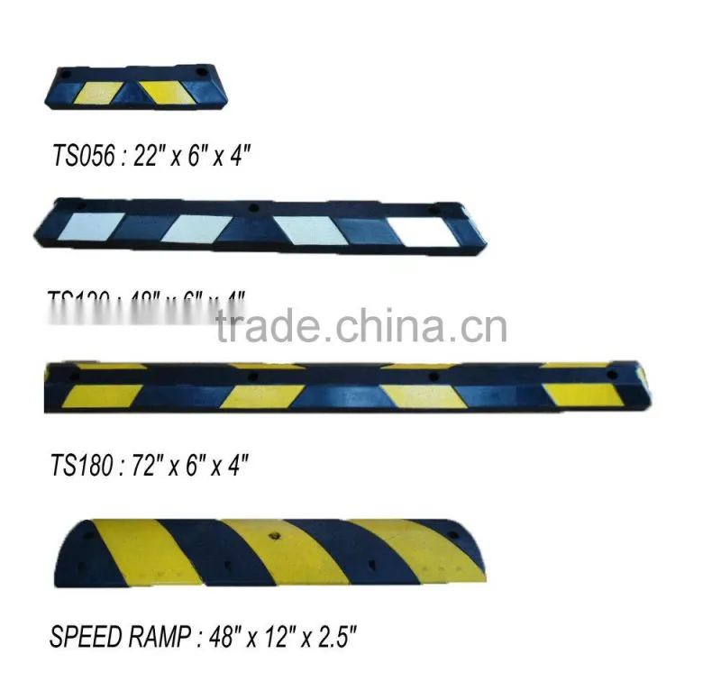 rubber curb for wheel parking stop