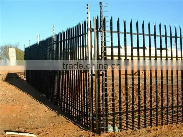 Top supplier low carbon steel wire palisade fence