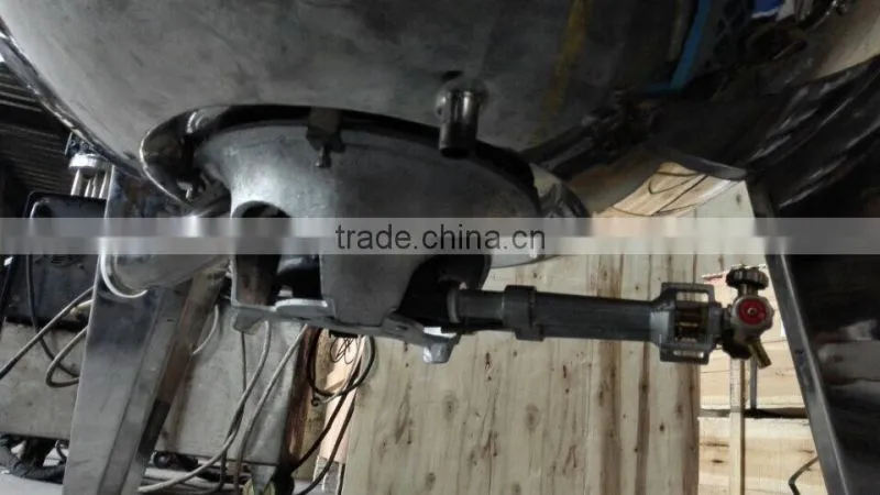 500L electric steam heating jacketed kettle vessel