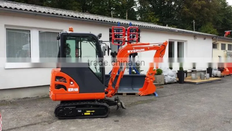 Everun brand ER18 mini Excavator with CE certificate