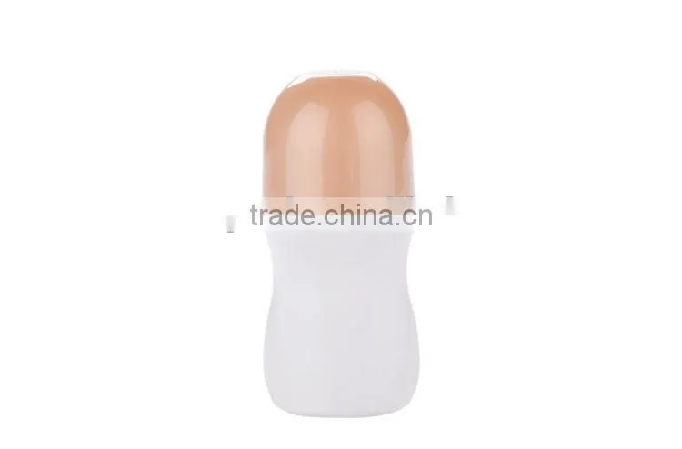 custom thin neck fat body plastic roll on bottle