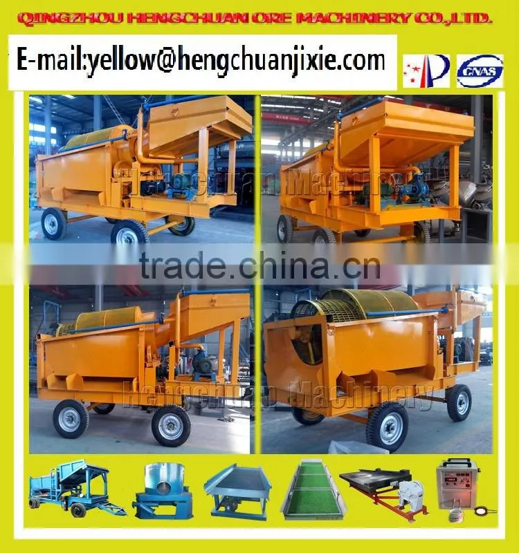 Mobile Gold Mining Trommel Machine for Sale