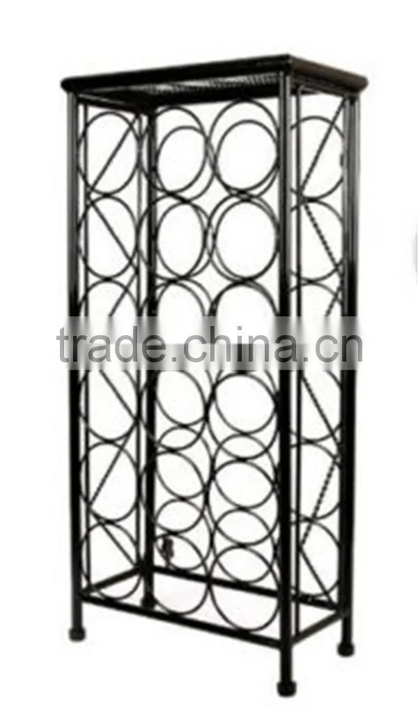 18 High Quality Floor Standing Wine Bottle Display Rack