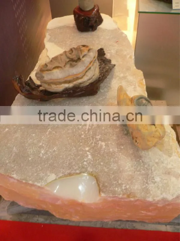 hand carved natural jade flower etching,jade reliefs,jade decoration arts