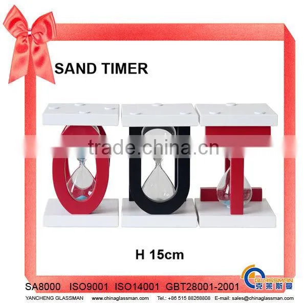 Wooden Sand Timer With Different Times For Kids
